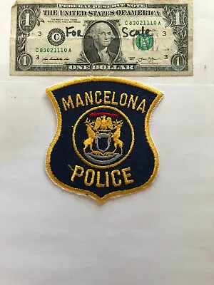 Mancelona Michigan Police Patch Un-sewn Great Condition   • $10.75