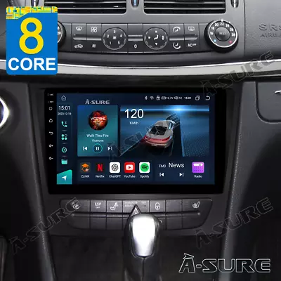 4+64G Android For Mercedes-Benz E-Class W211 E500 E350 E320 CarPlay Stereo Radio • $179.99