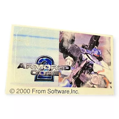 Sony PlayStation 2 Ps2 Armored Core 2 Vintage Vtg Memory Card Sticker • $20