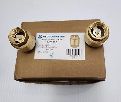 1/2  Spring Loaded Check Valve Lead Free  -only Sale Box Of 12 Pcs. • $84.99