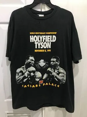 Vintage Style Iron Mike Tyson Vs Holyfield Boxing 1991 Classic T-shirt • $17.99