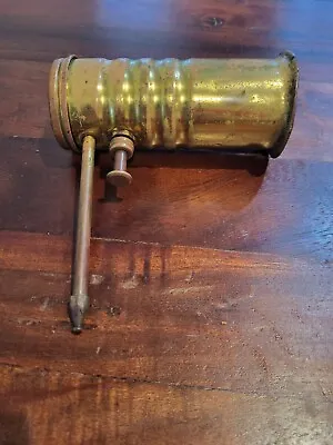 Vintage Eagle No. 66 Finger Pump Brass Oil Can • $45