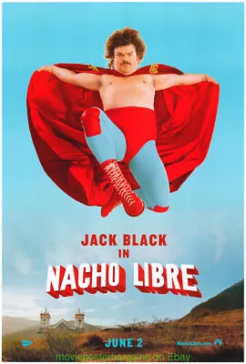 NACHO LIBRE MOVIE POSTER Orig. DS 27x40 Frontview Style Advance JACK BLACK 2006 • $15.15