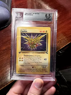 1999 Pokemon Fossil 1st Edition #30 Zapdos Beckett 6.5 EX-NM+ • $30