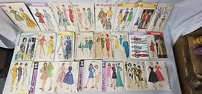 Vtg Womens Sewing Pattern Lot 50s 60s 70s Simplicity McCalls Vogue Cut Uncut Mix • $26