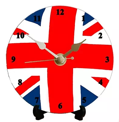 Union Flag Clock - 12cm DIY Clock KIT Of A Union Jack Can Be Wall Or Desk Clock • £17