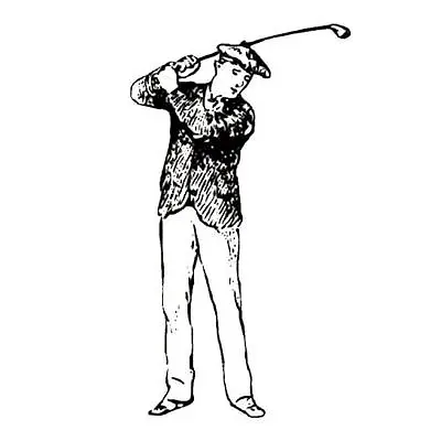 Vintage-style GOLFER Unmounted Rubber Stamp Sports Golf #14 • $6.82