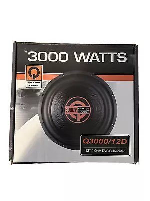 Quantam Audio Subwoofer 03000/12D 12  4 Ohm DVC Subwoofer • $145