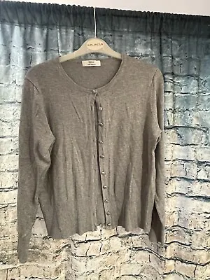 M&S Cardigan Short Cardi Jumper Knit Button Ladies Sweater Top Soft Comfy  14 • £11