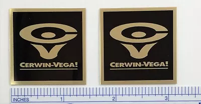 Cerwin Vega D3 Speaker Badge Logo Emblem Square CV Free Shipping • $9.95