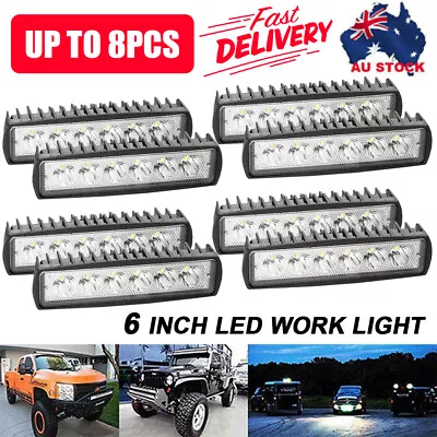 6Inch LED Work Light Bar Spot Flood Reverse Fog Lights Offroad SUV UTE 12V 24V • $32.85