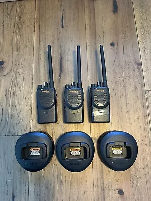 3 Motorola Mag One VHF BPR40 With Batteries Charging Base And Cords • $105