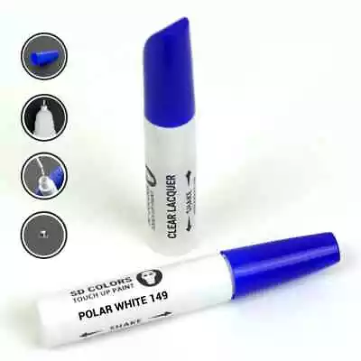 Mercedes Models Polar White 149 Touch Up Paint Pen Brush Repair Kit • $12.99