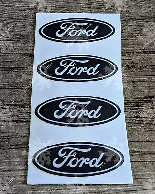 Ford Black Wheel Rim Center Cap Logo Decal Emblem Sticker 2.5  X 1      SET Of 4 • $4