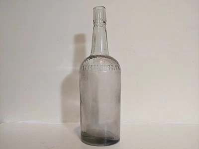 $45 • Buy 1800s Wm J Rahily Co Petersburg VA Whiskey Bottle 11.5  Embossed Dug EMPTY