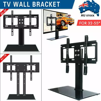 22-70  Universal LED LCD Plasma VESA Wall Mount Table TV Stand Bracket Desktop  • $32.03