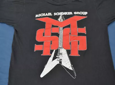 80's Michael Schenker Group Tour Gift Black All Size Unisex Shirt FJ4732 • $8.52