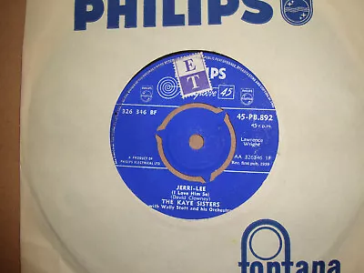 £4.99 • Buy The Kaye Sisters,  Jerri-lee,  Philips Records 1959 Mint-