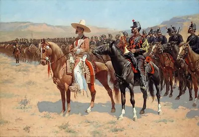 Art Print Frerick Remington The Mexican Major Giclee Oil Painting Printed • $9.99
