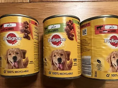 Pedigree Chunks In Jelly Wet Dog Food 400 G - Pack Of 3 Cans • £5