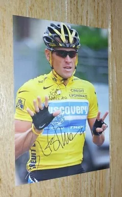 LANCE ARMSTRONG (USA) #4 TOUR DE FRANCE LEGEND - 6x4 SIGNED PHOTOGRAPH (PRINT) • £2.27