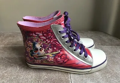 Ed Hardy Hudson Rubber Rain Shoes Size: US Women’s 6  EUR 37 • $22