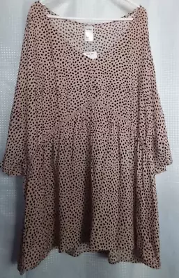 New With Tags Size 26 Top Blouse Tunic Shirt Kimono Sleeve V Neck Flowy NEW PLUS • $20