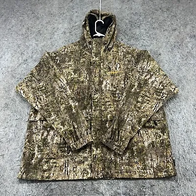 Vintage Game Hide Jacket Mens 2XL Mossy Oak Camo Mesh Lined Hunting Coat 90s • $29.95