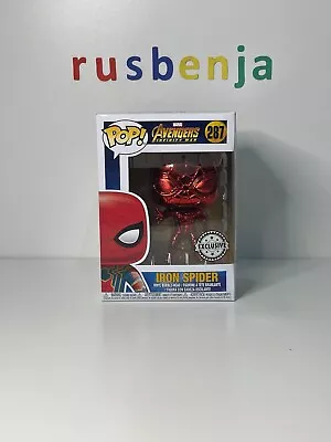 Funko Pop! Marvel Avengers Infinity War Iron Spider Red Chrome #287 • £20.99