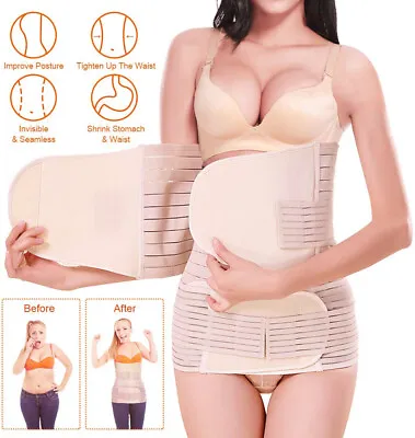 Postpartum Support Recovery Belly Waist Belt After Pregnancy Postnatal Shapewear • £12.79