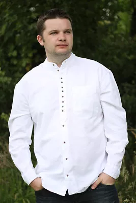 Granddad/Grandfather  Collarless Shirt From Ireland Traditional  Irish Civilian  • $59.72