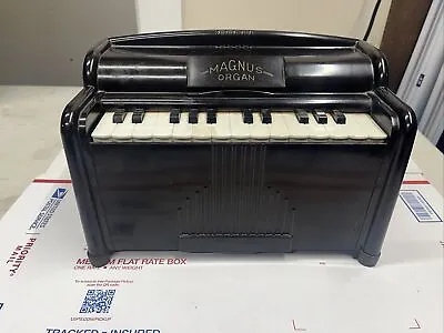 Vintage MAGNUS Mini Tabletop Electric BAKELITE Organ #1510  ~ Works Read Descrip • $69
