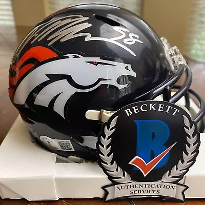 Von Miller Autographed Signed Denver Broncos Mini Helmet Beckett • $23.50