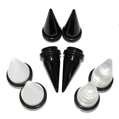 Pair Of Acrylic Ear Expander Stretcher Taper Plugs Gauges 11/16  3/4  And 7/8  • $12.49