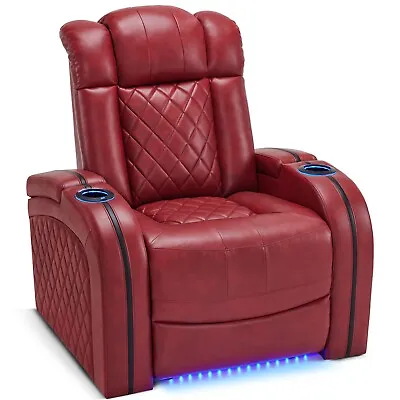 Lovupet Home Theater Seating Power Recliner With Adjustable HeadrestUSB HTS411 • $712.49