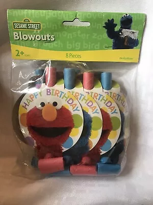 Sesame Street Birthday Elmo Cookie Monster Blowouts 8 Count • $3.99