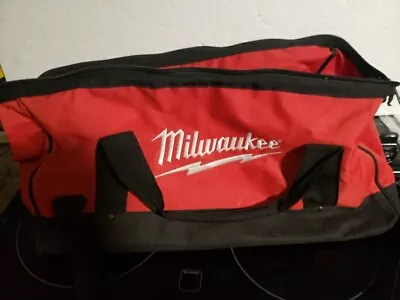 Milwaukee Heavy Duty Contractors Tool Bag Large 22 X11 X10 . Pre-owned  • $19