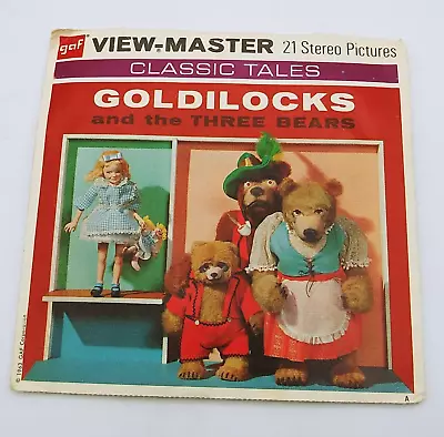 Vintage 1963 GOLDILOCKS  Gaf B317 View-Master 3 Reel Packet MISSING Booklet • $25.99