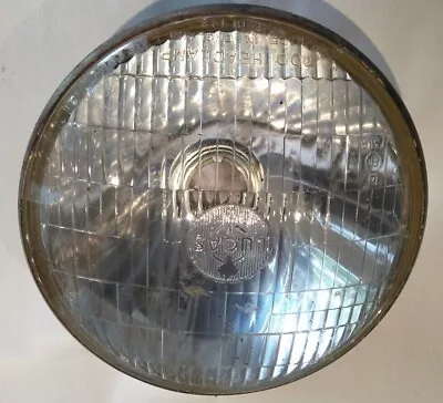 *USED* LUCAS Vintage 178mm (7 ) Round Headlamp - Semi-Sealed Beam - Restoration • $44.90