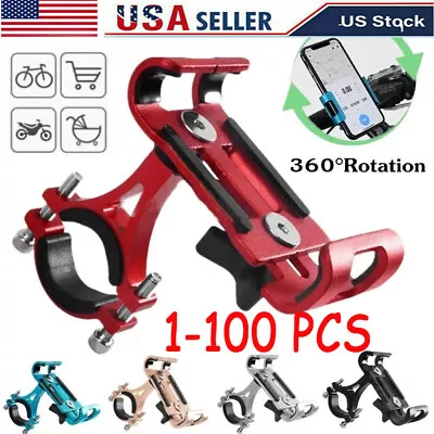 360° Aluminum Motorcycle Bike Bicycle GPS Cell Phone Holder Handlebar Mount LOT • $425.79