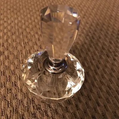 $9 • Buy Vintage Cut Glass Crystal Perfume Bottle With Stopper