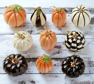 Lenox MINI PUMPKINS Thanksgiving Halloween Autumn Fall Harvest #889140 MINT IOB • $189