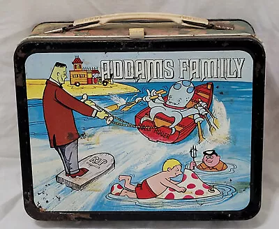 1974 Addams Family Hanna-Barbera Charles Metal Lunchbox No Thermos Rare Vintage • $55.85