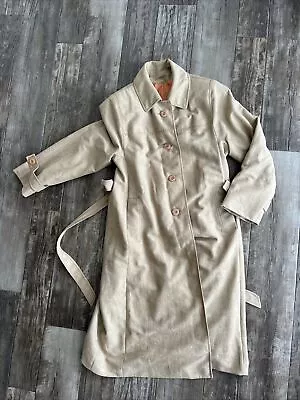 Voyager West Youthcraft All Weather Traveler Vintage Tan Size Small Trench Coat • $20