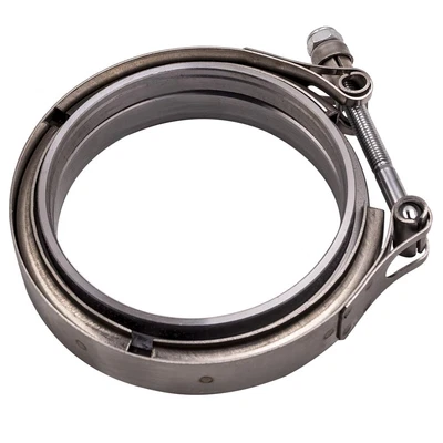 $23.48 • Buy 4inch V-band Clamp Stainless Steel Flange Male-Female For Muffler Exhaust Pipe