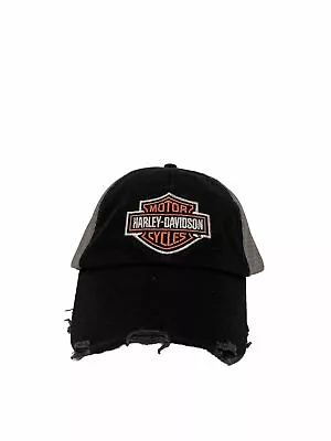 Vintage Distressed Style Harley Davidson Snapback Trucker Hat Embroidered • $15