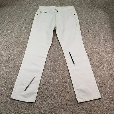 21 Men Size 33x32 (Actual 30x29) Mens Casual Denim Straight Leg White Jeans *  • $22.49
