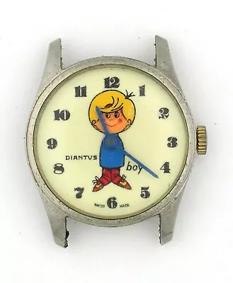 FOR REPAIR - Vintage Diantus Boy Advertising Character Watch • $29.99