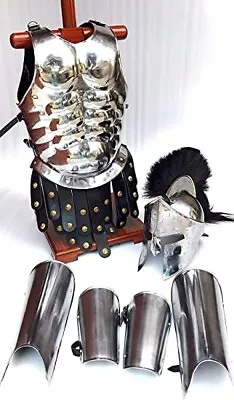 Roman King Leonidas 300 Spartan Set Medieval Muscle Cuirass W/Spartan Helmet Le • $249