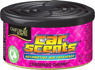 California Scents Coronado Cherry Fresh Tin Can Style Home & Car Air Freshener • £4.59